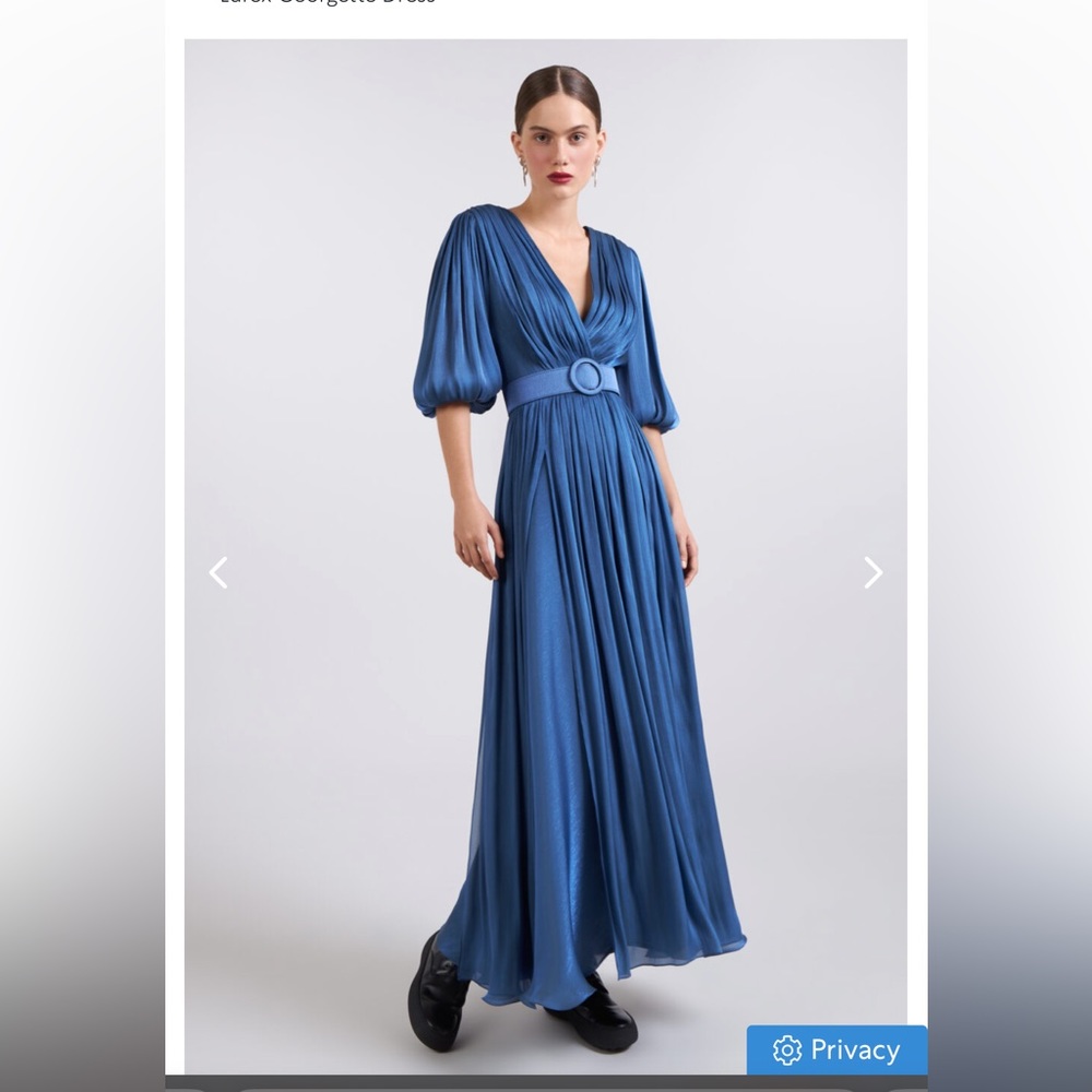 Costarellos maxi holiday gown